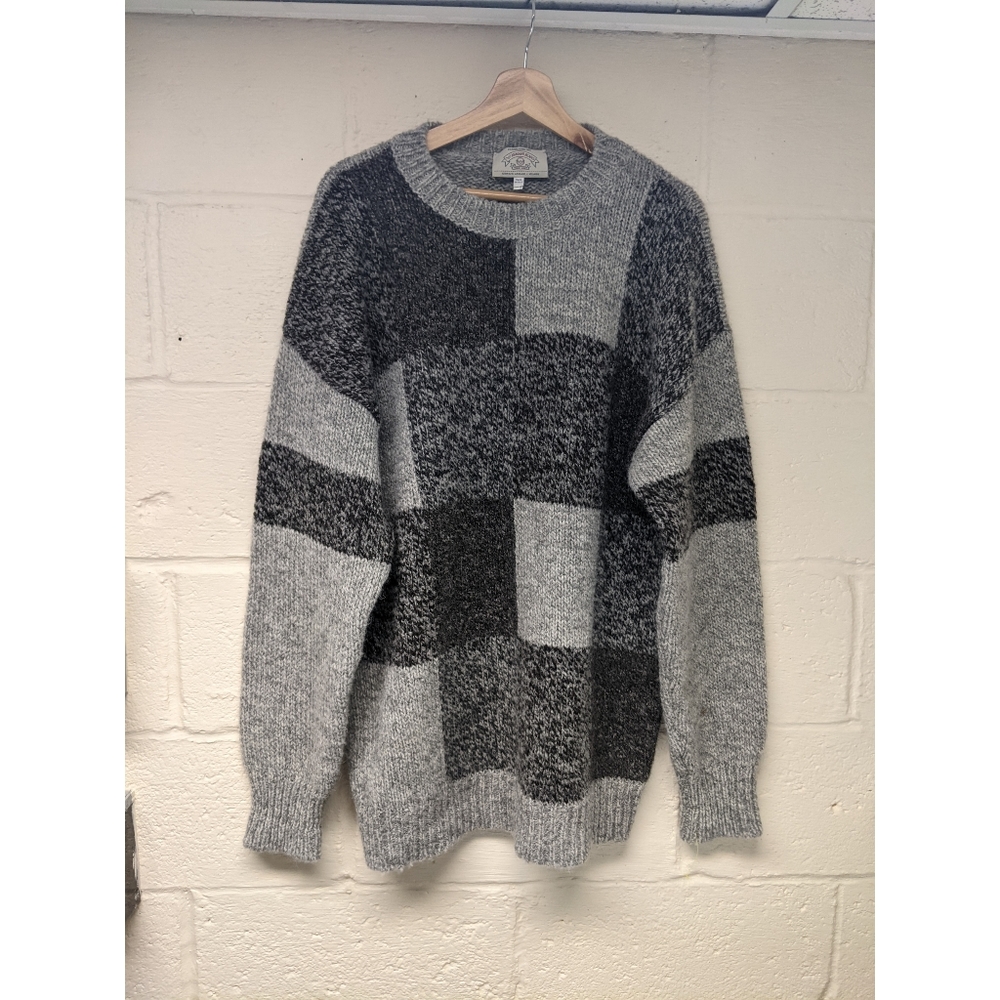 Men's Giorgio Armani Grey Crewneck Sweater Size Large